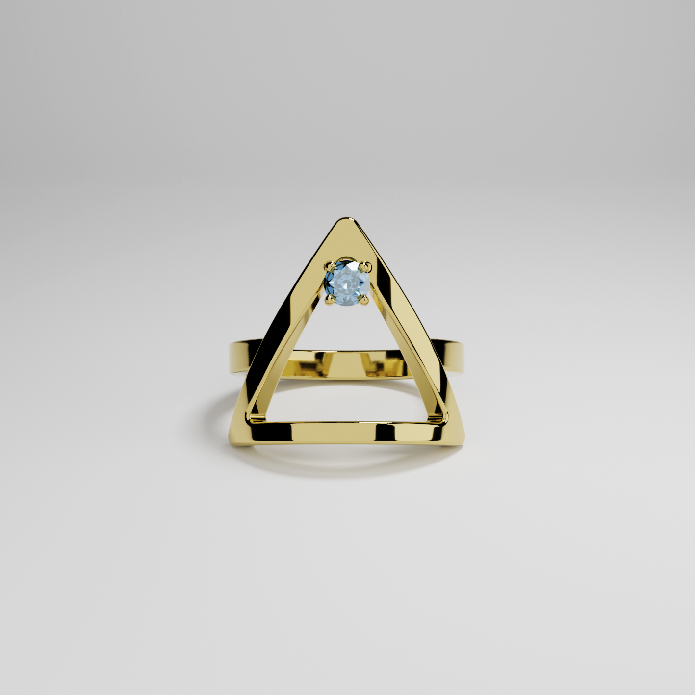 Anello Acqua placcato Oro 18kt collezione Elementi