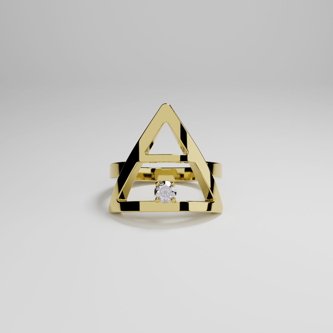 Anello Aria placcato Oro 18kt collezione Elementi
