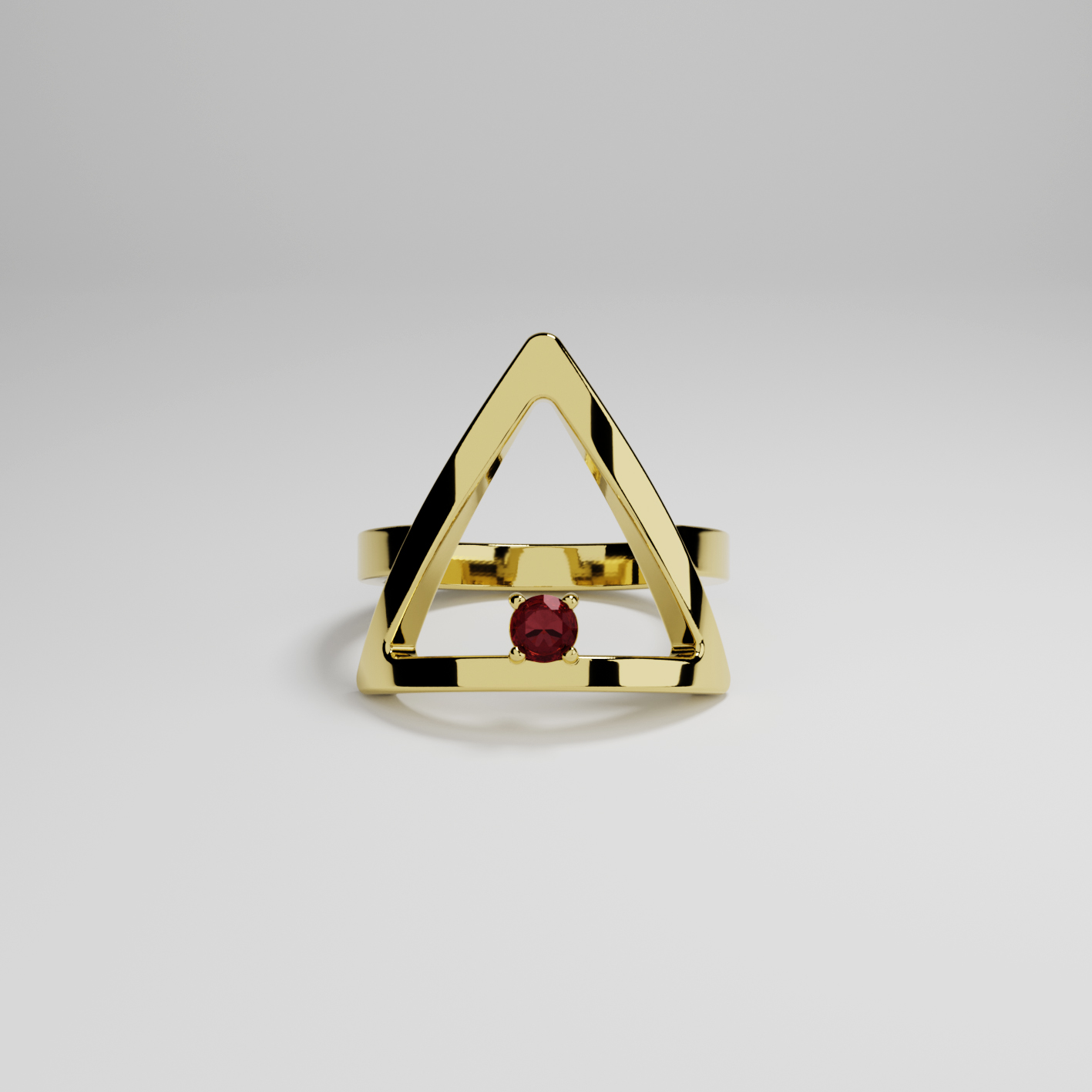 Anello Fuoco placcato Oro 18kt collezione Elementi