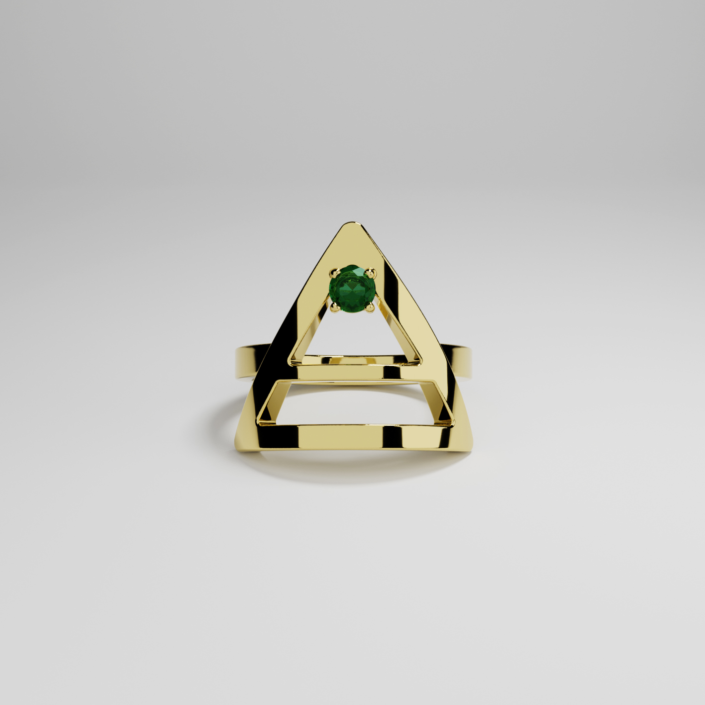 Anello Terra placcato Oro 18kt collezione Elementi